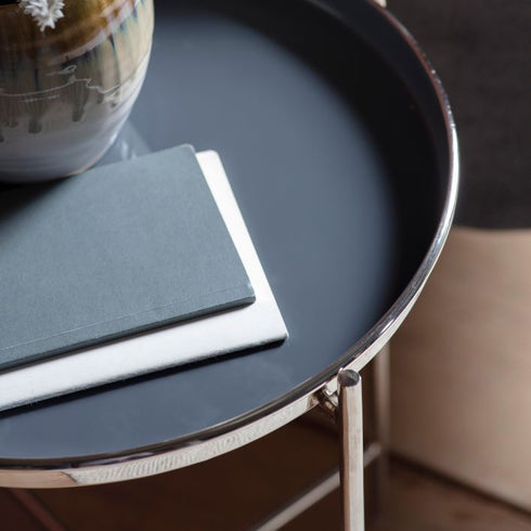 PaulaHome - Valetta Side Table Silverdark Grey